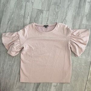 Express Light Pink Puff Sleeve Blouse